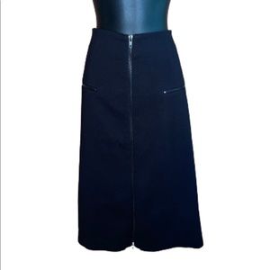 Worthington Women black skirt with zipper details EUC size 18W